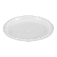 Piatti in plastica rotondi da 25 cm resistenti - 10 pezzi