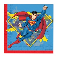 Tovaglioli Superman 16,5 x 16,5 cm - 20 pezzi
