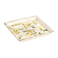 Svuota-tasche quadrato con motivo limoni