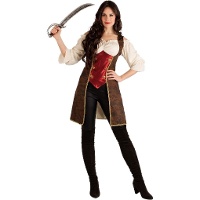 Costume di pirata lussuoso per donna