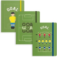Quaderno a tema calcio da 19 x 13 x 1,5 cm
