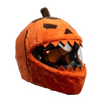 Cuffia per casco a forma di zucca