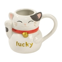 Tazza da 470 ml Gatto della Fortuna con manico
