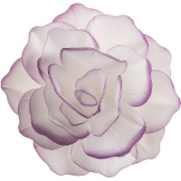 Ostie giganti a forma di rosa di 12,5 cm con bordo - Dekora - 1 unità