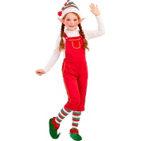 Costume da elfo allegro per bambina