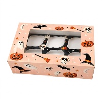 Scatola per 6 cupcake Halloween Boo - Azucren