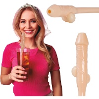 Cannuccia a forma di pene, 28 cm