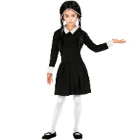 Costume da bambina della famiglia macabra con abito infantile