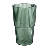 Bicchiere rigato in acrilico da 550 ml
